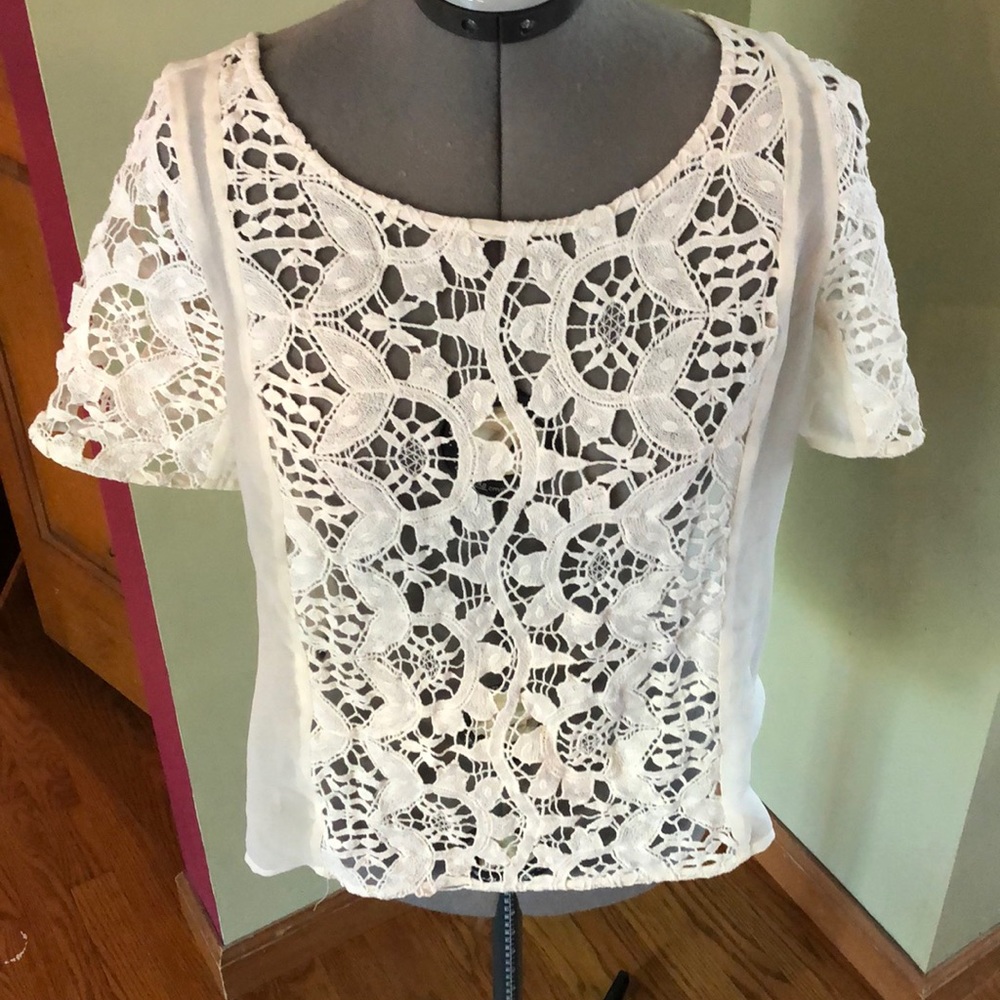 AE cream colored blouse